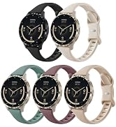 Slim Silicone 22mm Compatible with Garmin Venu 3 Watch Bands/Venu 4 45mm/Venu 2, 5 Pack Thin Soft...