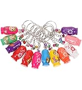 Toyvian 12pcs Nesting Russian Dolls 2020 New Years Party Favors Matryoshka Key Rings Handbag Deco...