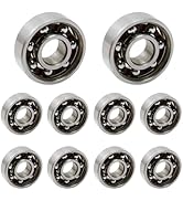 Antrader 10Pcs 608 Steel Ball Bearing 8mm x 22mm x 7mm High Precision Rating Fidget Spinner Bearing