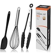 Maywe Tanso Whisk and Tong Kitchenware Set