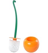 Creative Toilet Brush with Holder Bowl&Long Handle, Household Bathroom Cleaning Tool Cleaner and ...