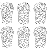 Sankoly 6 Pack Downspouts Gutter Guard Aluminum Filter Strainer Expandable Gutter Downspout Guard...