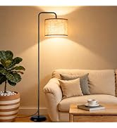 TJOY Floor Lamp for Living Room, Floor Lamp with 12W 3 Color Temperatures Bulb, Metal Standing La...