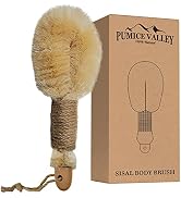 Sisal Dry Body Brush, Natural Bristle Exfoliating Brush, Body Scrubber for Skincare and Beauty to...