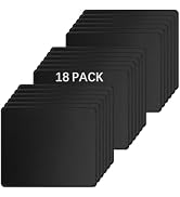 18 Pack Black Mouse pad Bulk with Stitched Edge, 10.2x8.3inches, 3mm Thickness Premium Textured N...