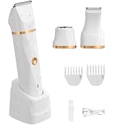 Fanovae 3-in-1 Bikini Trimmer for Women – Electric Razor for Women, Body Hair Trimmer with Chargi...