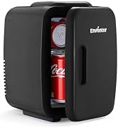 Enventor Cooler Mini Fridge, 4L/6 Can Beauty Fridge for Bedroom Office Car | Fast Cooling, 120V A...
