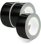 Bethone 3-Pack Duct Tape Heavy Duty Black Waterproof, 66 Yards x 1.88 Inch Total Strong Adhesive ...