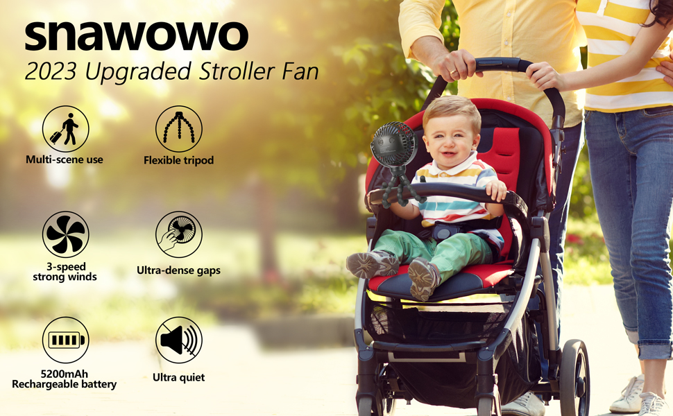 stroller fan clip on for baby