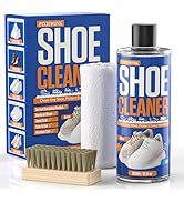 Pixiewink Shoe Cleaner – 10.15 fl oz Shoe Cleaning Kit with Brush & Towel, Sneaker Cleaner Soluti...