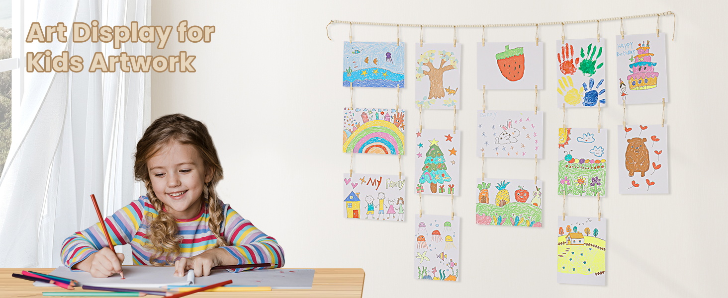 Kids Art Display for Wall