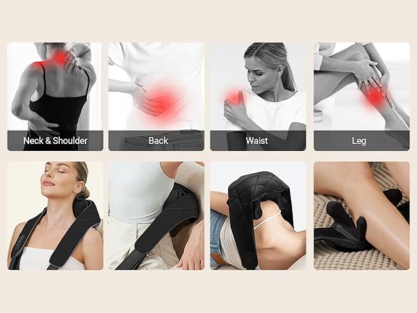 Massager with Heat for Neck, Back, Waist