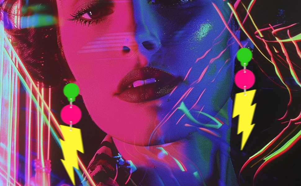 80s jewelry for women,80 s earrings for women,womens neon outfit,neon party accessories,90s earrings