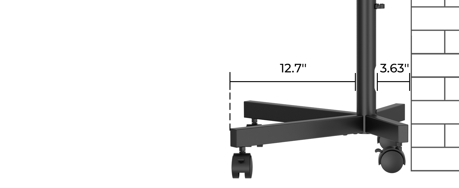 BONTEC Mobile TV Stand