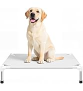 Makerfire Elevated Dog Bed, Indoor/Outdoor Raised Dog Cot for Medium Dogs, Detachable Pet Bed wit...