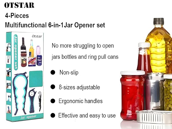 jar opener 4pcs