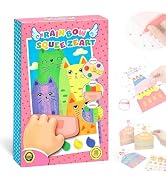 duxoia Rainbow Squeeze Art Kit,Rainbow Art Kit,Magic Rainbows Scratch Paper Art Set,Creative Sque...