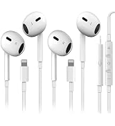 2 Pack for Wired /iPhone Headphones Earbuds with Built-in Microphone & Volume Control HiFi Stereo...