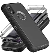YKHJKLEC for iPhone XR Case, Military Grade 3 in 1 Heavy Duty Shockproof/Drop Proof/Dust Proof Ca...