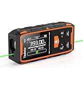 Tadeto Dual Laser Measuring Tool, 393FT/120M Bilateral Laser Measurement Tool Backlit LCD Display...