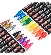 ZEYAR Oil-Based Paint Markers for Rock Painting, Medium Point, Waterproof ink, 18 Colors, AP Cert...