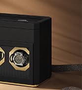 SONGMICS HOME RONNE Collection - 9-Slot Watch Box, Vertical Watch Display Case with Glass Windows...