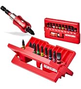 Geinxurn 22Pieces Impact Screwdriver Bits Set, Magnetic S2 Steel 1” Phillips/Square/Torx/Slotted ...