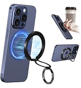 Lendouble for Magsafe Phone Grip, Portable Round Magnetic Cell Phone Ring Holder Finger Kickstand...