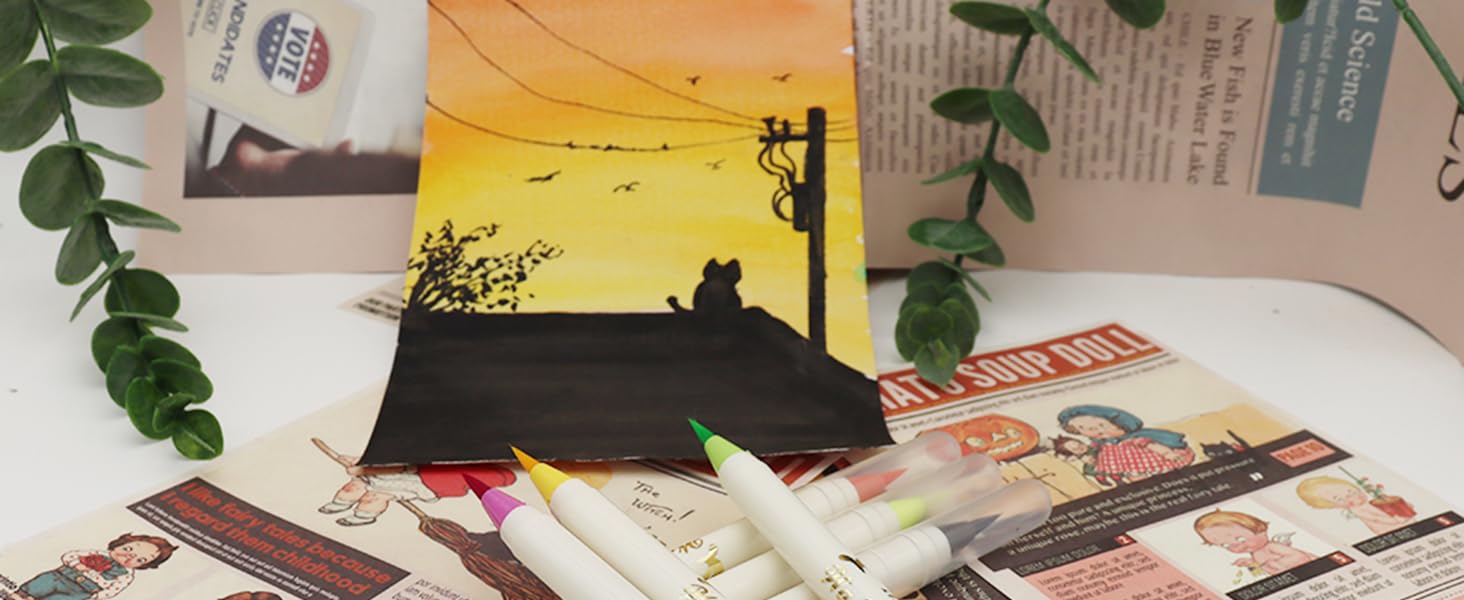 watercolor calligraphy pens