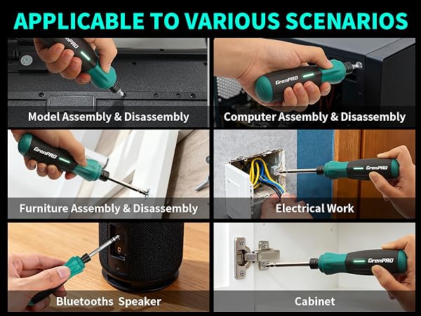 4V Cordless Electric Screwdriver Set