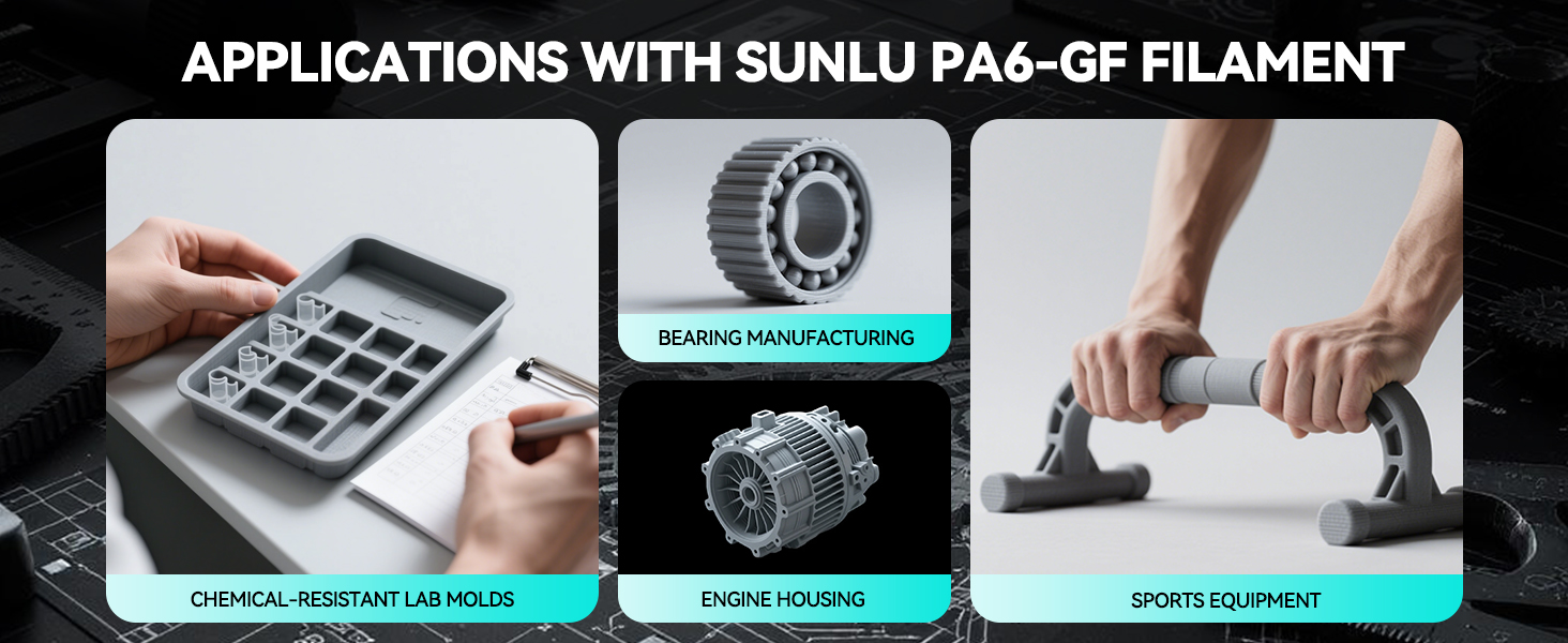 SUNLU 3d printer engineering filament PA6-GF