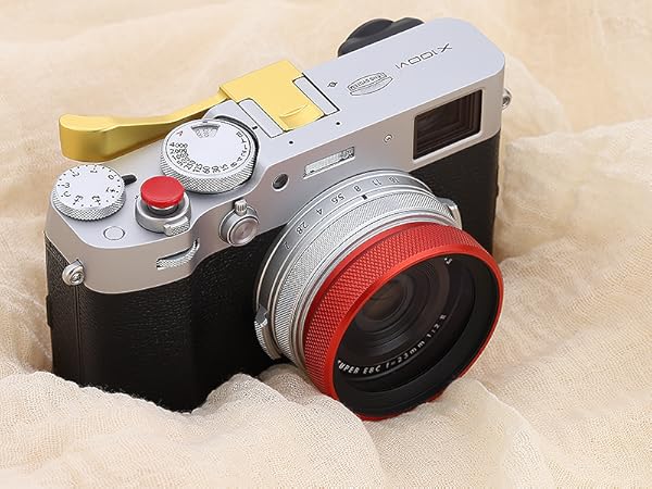 Haoge Metal Lens Hood MC UV Protection Multicoated Ultraviolet Lens Filter Fujifilm X100VI X100V