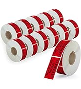 Anylabel 1 x 2 inch This is a Set Do Not Separate Fluorescent Red Packing Labels Permanent Ad...