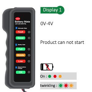 Battery tester alternator tester lamp status (1)