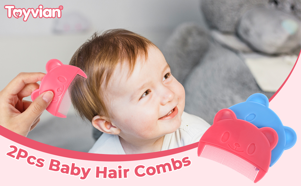 2Pcs Baby Hair Combs