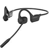 LOBKIN Open Ear Headphones with Mic, Bluetooth Headset with Noise Cancelling Microphone and Multi...