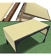 Amgo 8' W x 12' L Beige Pergola Sun Shade Canopy Replacement Cover, Commercial Grade 260 GSM Clot...