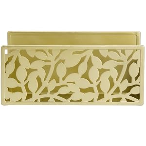 Brass Metal Magnetic Marker Holder with Floral Cutout Design
