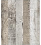 LXCREAT Natural Wood Contact Paper, Peel and Stick Wallpaper 17.7"x394", Self Adhesive and Remova...