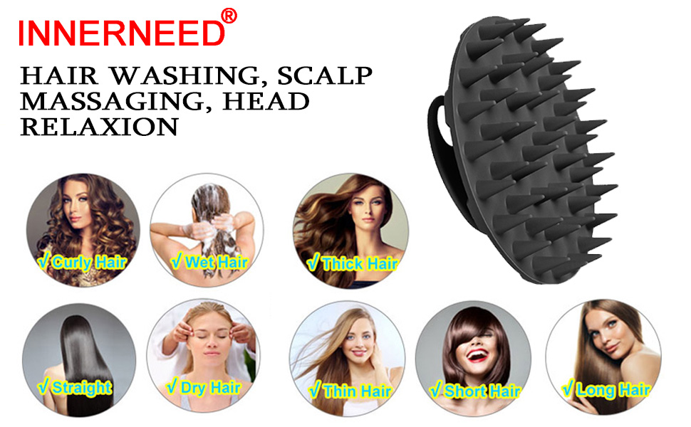 scalp massaging head relaxion hair washing