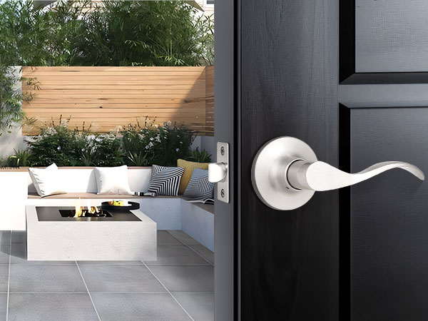 brushed nickel closet door handles interior door handle with lock