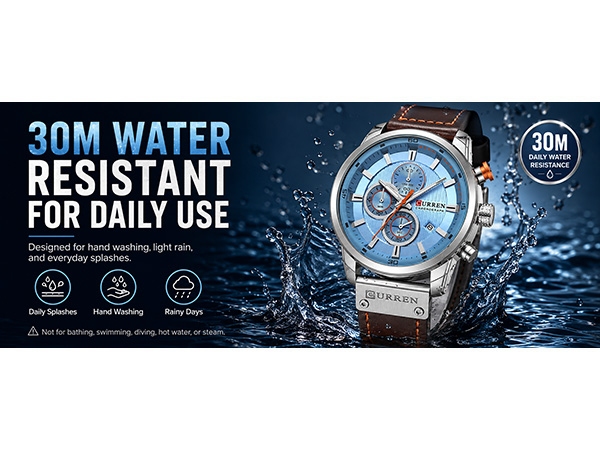 Mens Sport Military Analog Quartz Watch Chronograph Classic Casual Business Dress Waterproof Watch