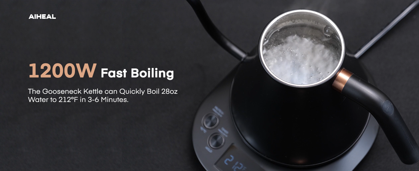 Electric Gooseneck Kettle Temperature Control
