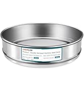 LVDALAB 304 Stainless Steel Mesh Lab Sieve, 325 Mesh (0.045mm) Aperture Test Sieve, 7.9Inch(20cm)...