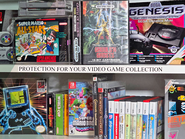 Malko protectors retro video game display cases