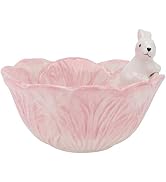 YARNOW Easter Candy Dish Cute Rabbit Bowl Cabbage Shaped Salad Bowl Bunny Candy Bowl for Fruit Sa...