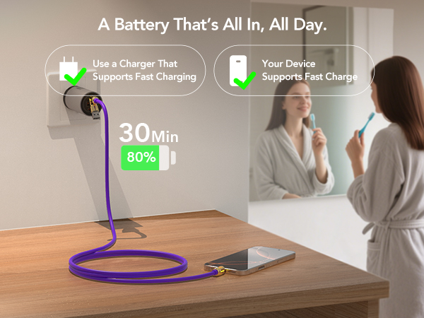 MFish 4-in-1 Universal USB Charging Cable with Carrying Case