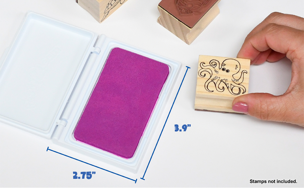pink stamp ink pad, washable ink pad, pink stamp pad, archival ink pad, archival quality ink pad