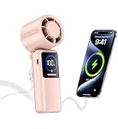 Innopower Portable Mini Fan Foldable Personal Fan Up to 50H-Pink