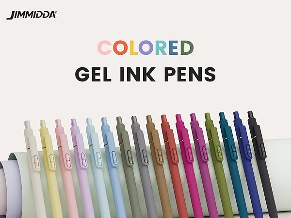 colored gel pens